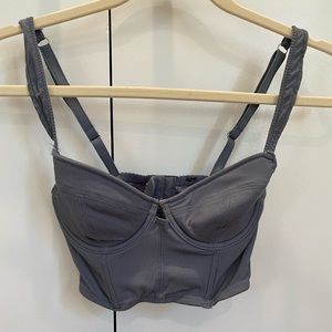 Urban Outfitters Grey Corset Top